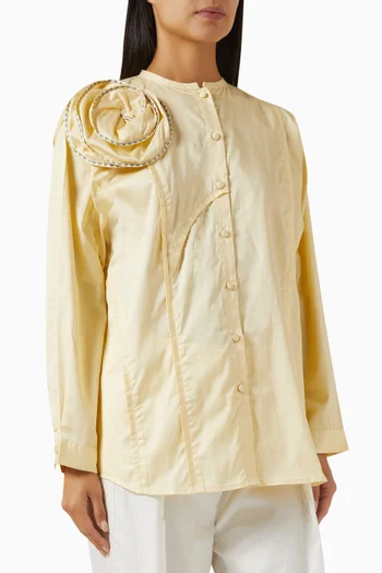 Rosette Shirt in Cotton
