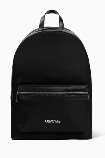 حقيبة ظهر بتصميم دائري مطرز نايلون