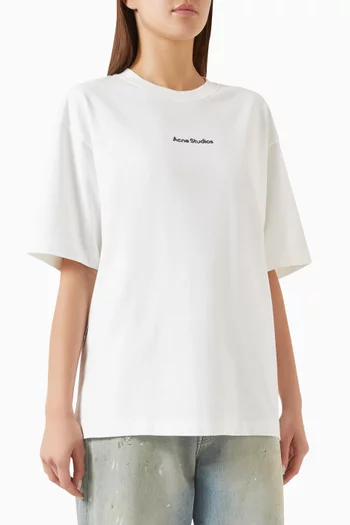 Stamp Logo Relaxed-fit T-shirt in Organic Cotton