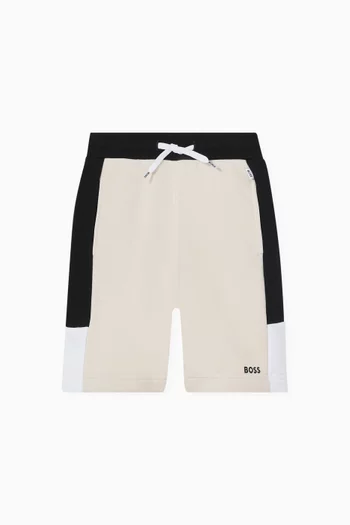 شورت رياضي بشعار الماركة قطن