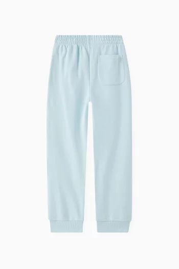 بنطال رياضي بتطريز شعار الماركة قطن