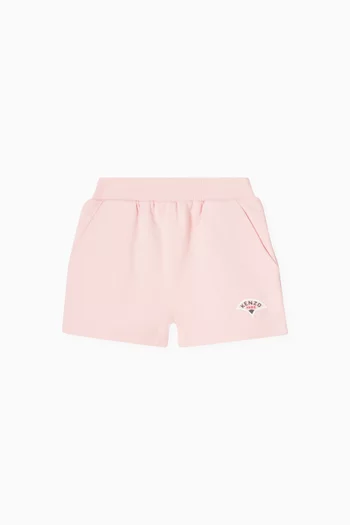 Logo-patch Shorts in Cotton