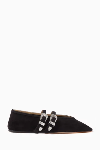 Ballet Claudia Slippers in Suede