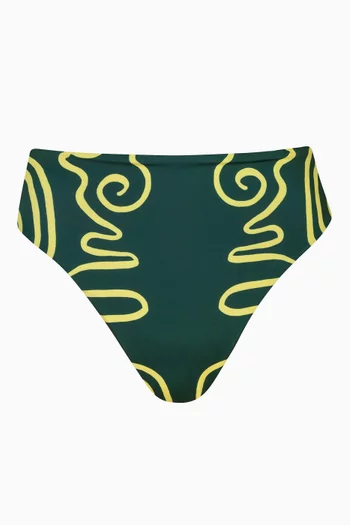 Lulu Bikini Briefs in Stretch Nylon