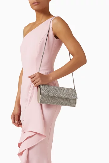 كلاتش كيت قماش شبكي مرصع بكريستال