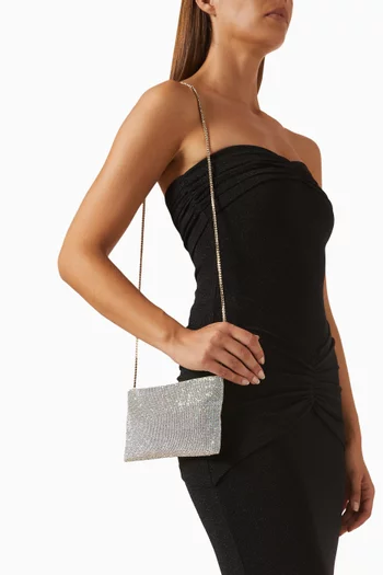 Your Best Friend La Petite Clutch Bag in Crystal Mesh