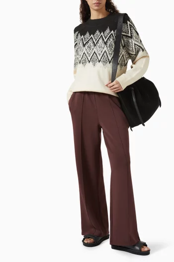 Siren Relaxed Jacquard Sweater in Knit