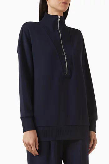 Masie Longline Sweatshirt in DoubleSoft® Fabric