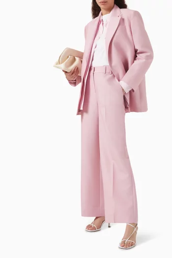 Boxy Blazer in Wool-silk