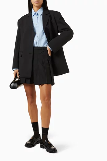 Minimal Pleated Shorts