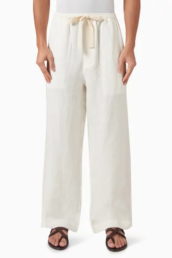 Wide-leg Pants in Linen