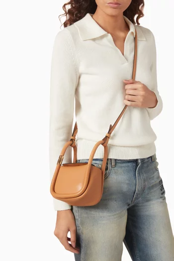 Wonton Surreal Tote Bag in Leather