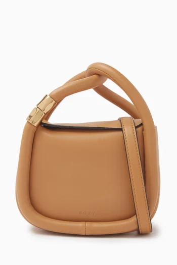Wonton Surreal Tote Bag in Leather