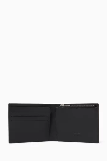 Bifold Zip Wallet in Leather