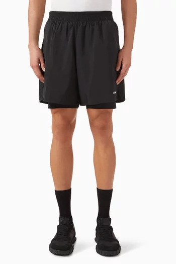 Logo Shorts in Stretch-nylon