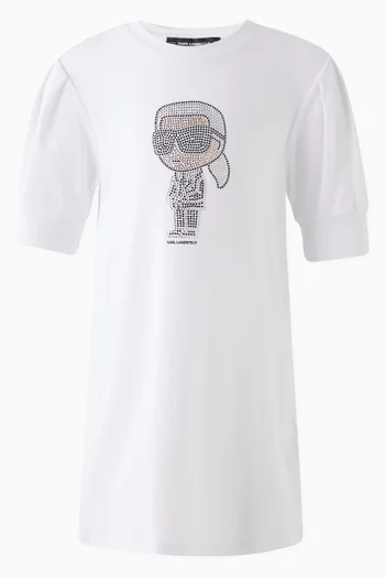 Choupette T-shirt Dress in Organic Cotton-blend