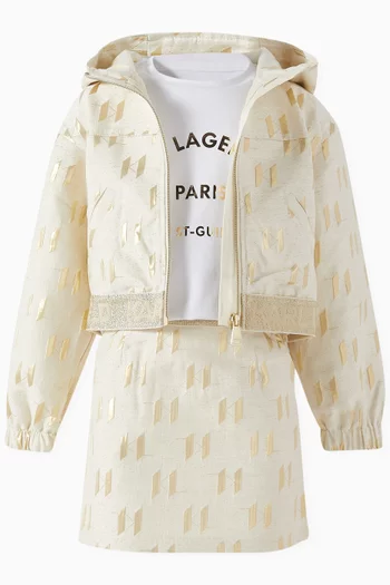 Monogram-jacquard Mini Skirt