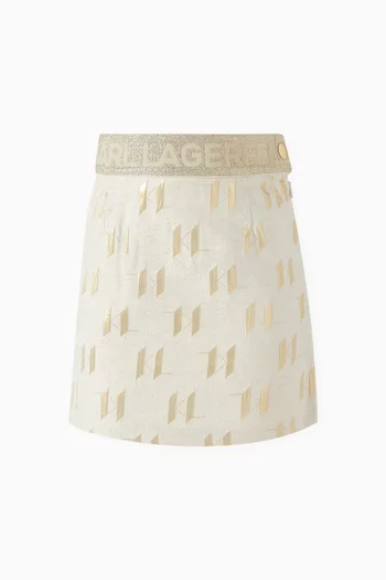 Monogram-jacquard Mini Skirt