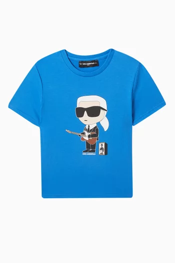 Karl-print T-shirt in Cotton-jersey