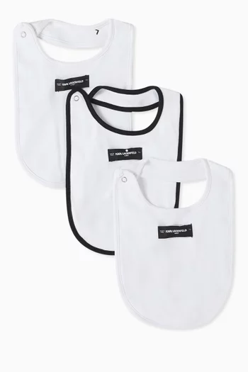 Illustrated Bibs, Set of Three