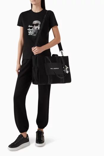 Logo-print Changing Bag in Canvas