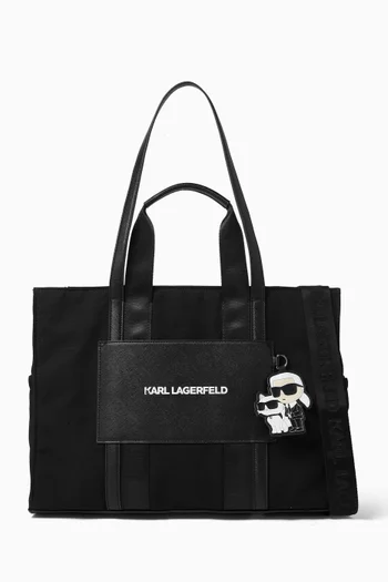 Logo-print Changing Bag in Canvas