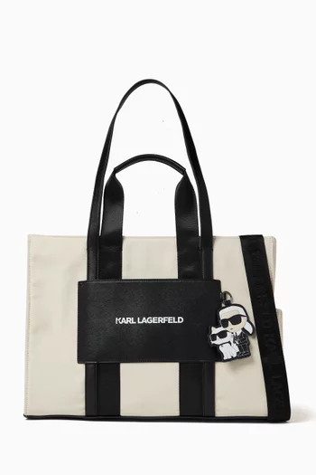 Logo-print Changing Bag in Canvas