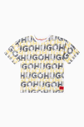 Allover Print T-shirt in Jersey