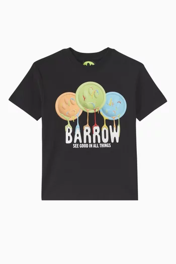 Graphic-print Crew Neck T-shirt in Jersey