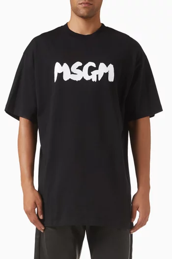 Logo-print T-shirt in Jersey