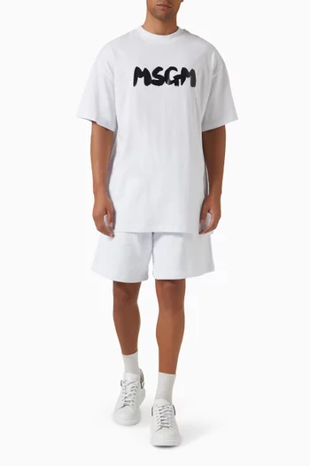Logo-print T-shirt in Jersey