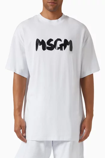 Logo-print T-shirt in Jersey