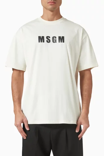 Logo T-shirt in Cotton Jersey
