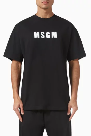 Logo T-shirt in Cotton Jersey