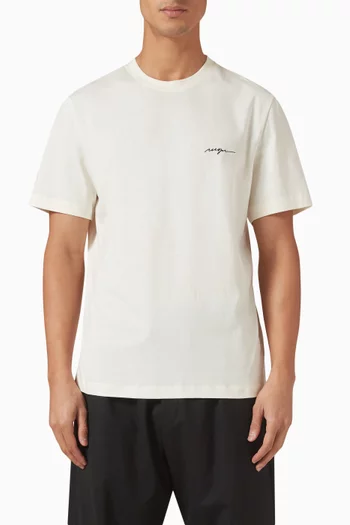 Script Logo T-shirt in Cotton