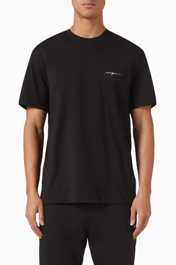 Script Logo T-shirt in Cotton