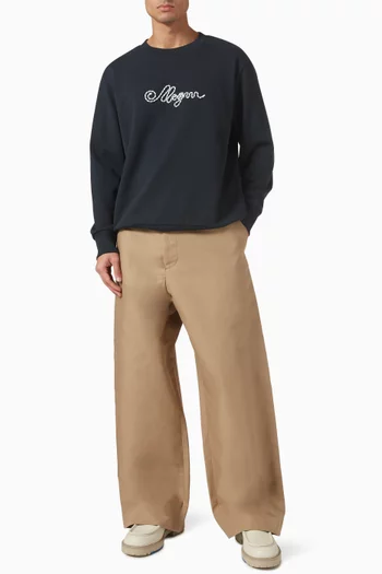 Logo Sweatshirt in Cotton Jersey