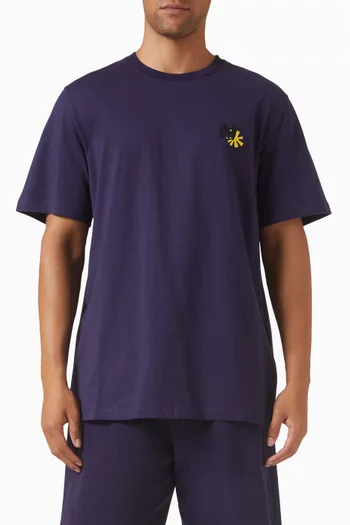 Embroidered T-shirt in Jersey