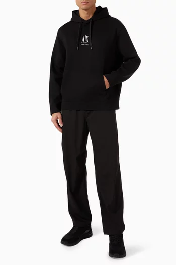 AX Logo Hoodie in Jersey