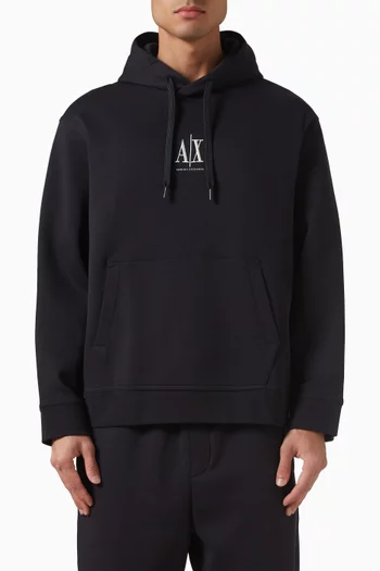 AX Logo Hoodie in Jersey