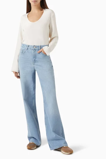 415 Wide-leg Jeans in Denim