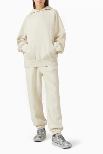 كنزة بغطاء للرأس بقصة بويفريند صوف ناعم