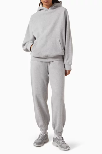 كنزة بغطاء للرأس بقصة بويفريند صوف ناعم