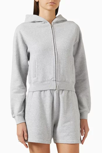 Owners Club Slim-fit Zip Hoodie in Brushed-fleece