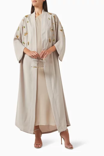Golden Aura Abaya in Crepe