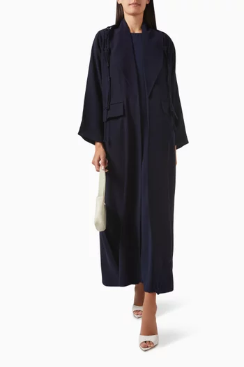 Sapphire Silhouette Abaya in Crepe