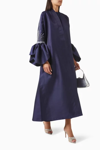 Starlit Threads Abaya in Taffeta