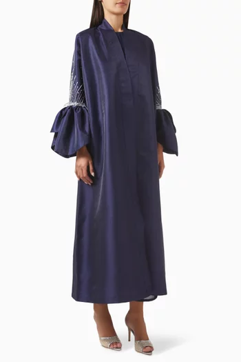 Starlit Threads Abaya in Taffeta