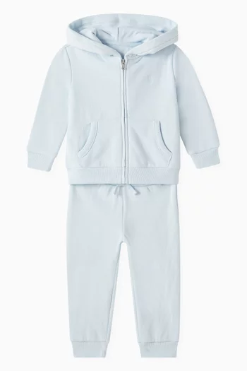 Logo-embroidered Tracksuit Set in Cotton Blend