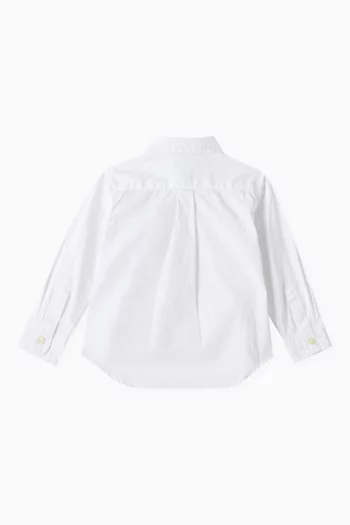 Logo-embroidered Shirt in Cotton